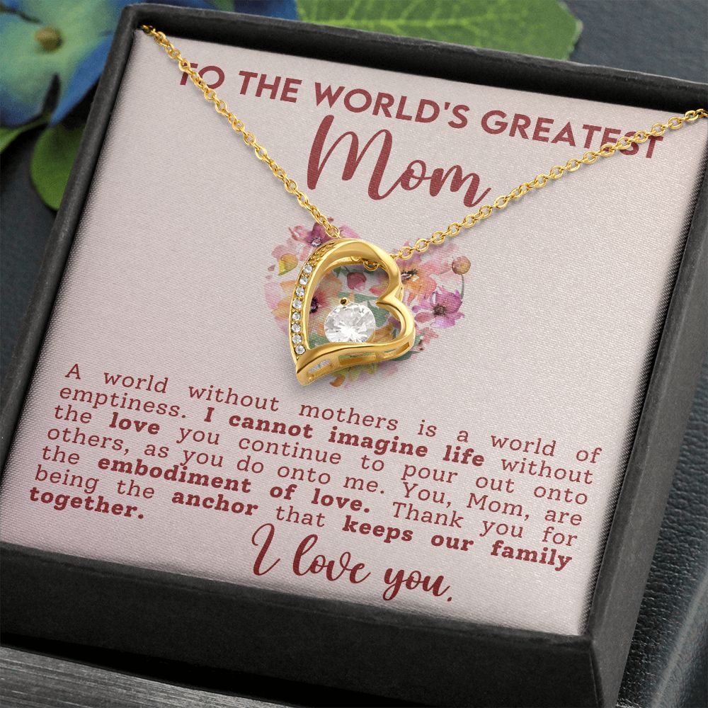 To the World's Greatest Mom | Forever Love Necklace