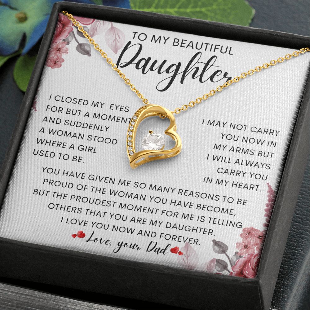 To My Beautiful Daughter | Gift For Daughter, Daughter Necklace, Birthday Gift