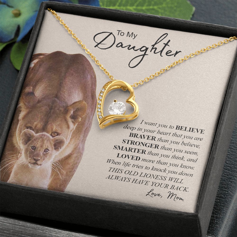 TO MY DAUGHTER | Forever Love Necklace | Gift For Daughter, Daughter Necklace, Birthday Gift, To My Daughter Gift  Daughter Birthday