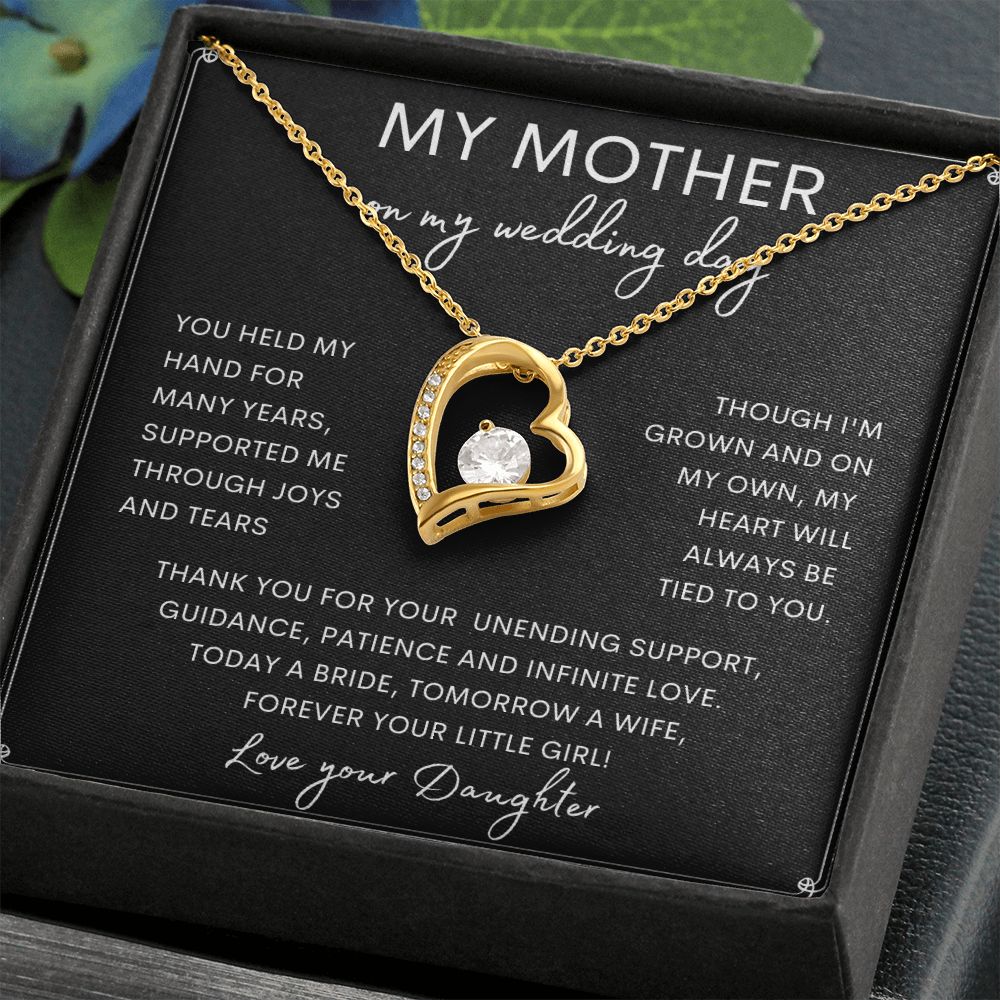 MY MOTHER | Forever Love Necklace | To Mom From Daughter, Daughter To Mom Gift, Mom Gift Idea, Wife Birthday Gift