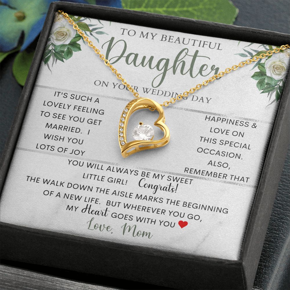To My Beautiful Daughter | Forever Love Necklace