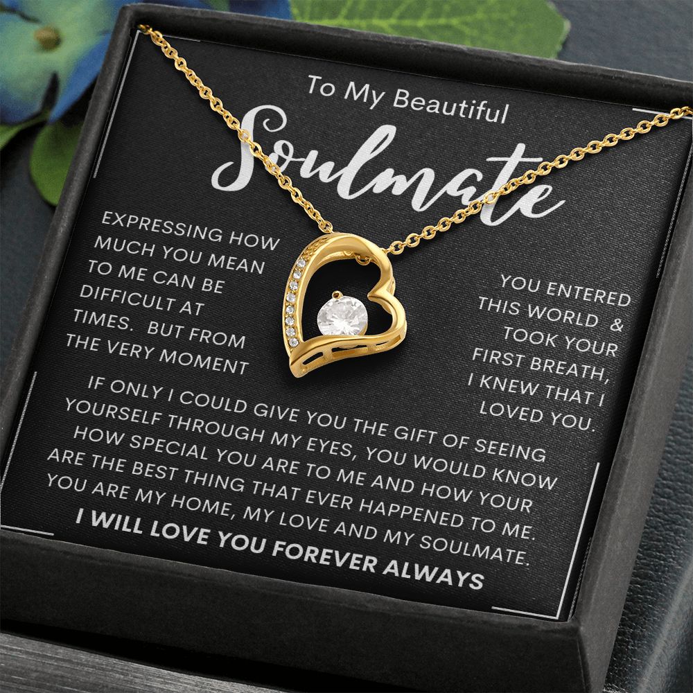 To My Beautiful Soulmate | Forever Love Necklace