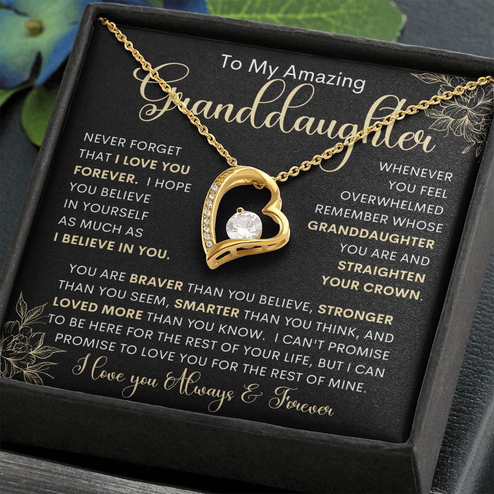 To My Amazing Granddaughter | Forever Love Necklace