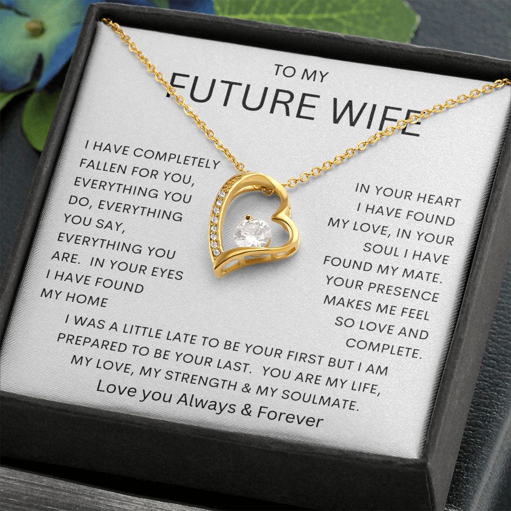 TO MY FUTURE WIFE | Forever Love Necklace |  Soulmate gift, Anniversary gift, Gift for soulmate Wife necklace to my soulmate