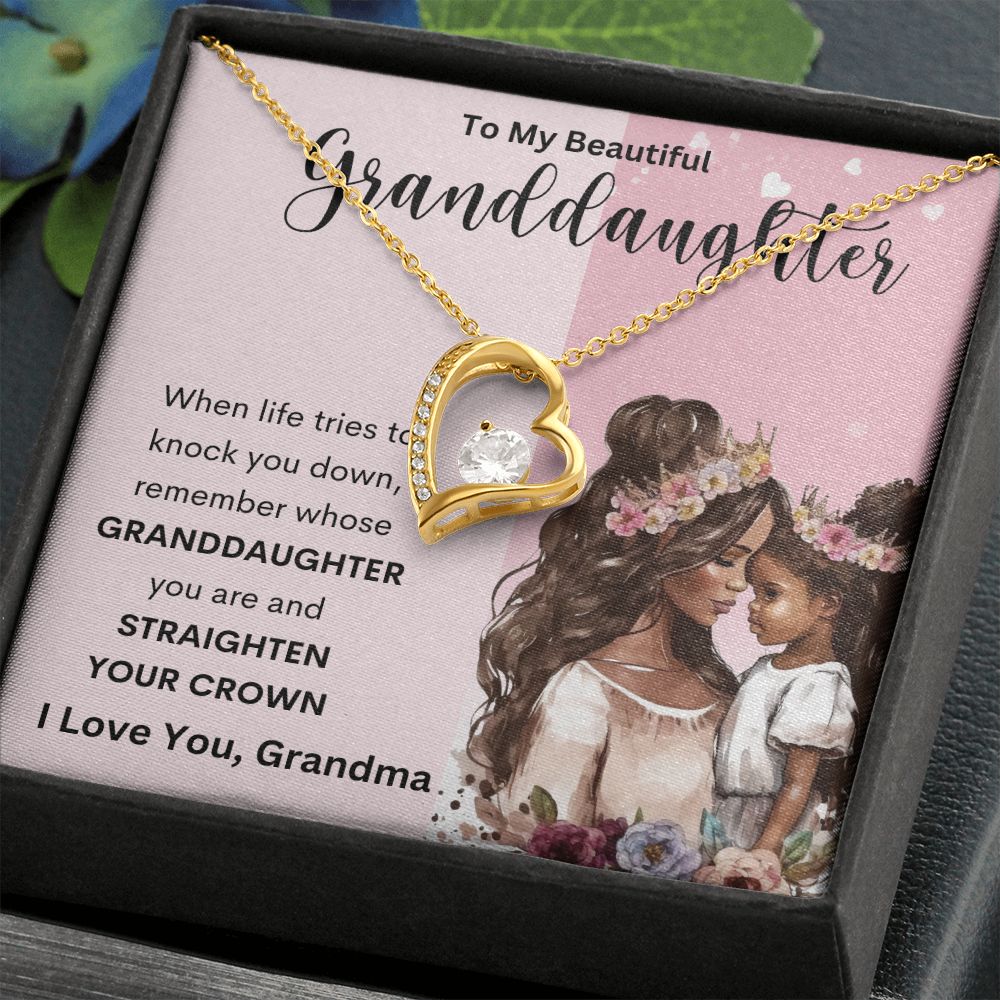 To My Beautiful Granddaughter | Forever Love Necklace