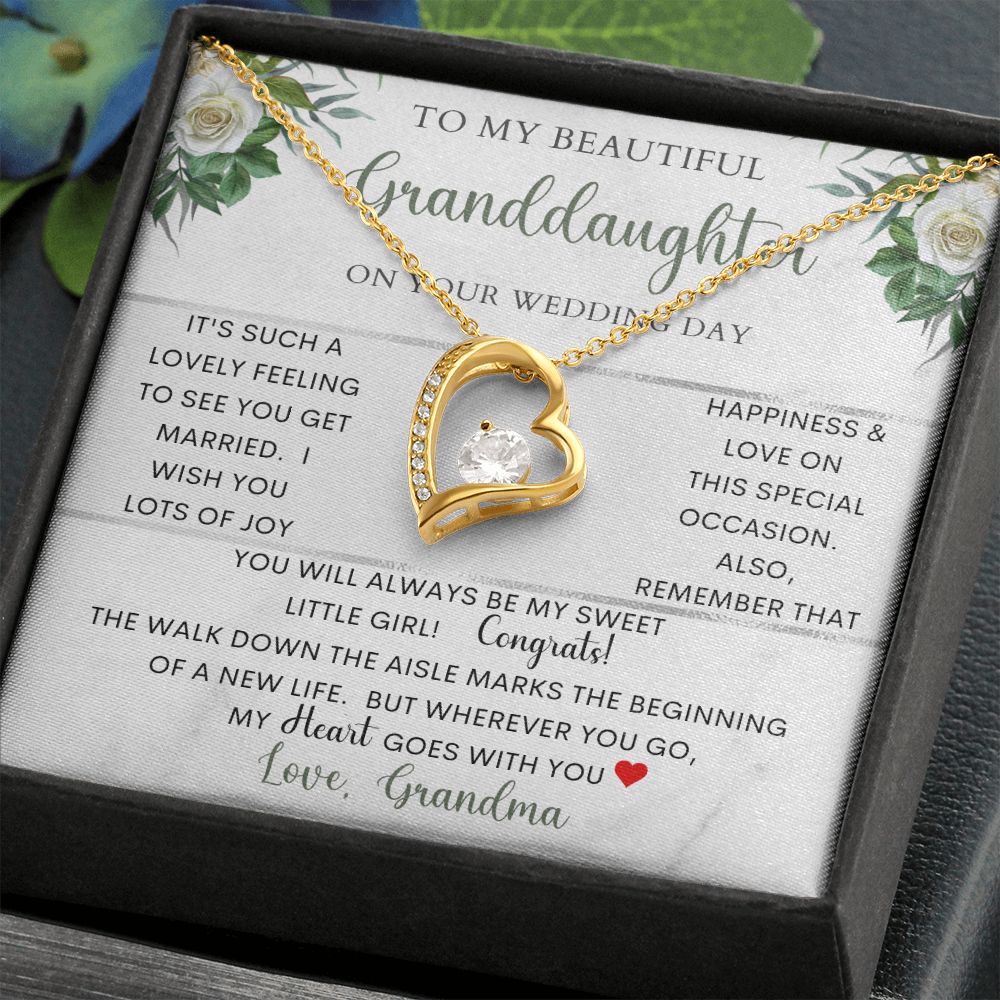 To My Beautiful Granddaughter | Forever Love Necklace