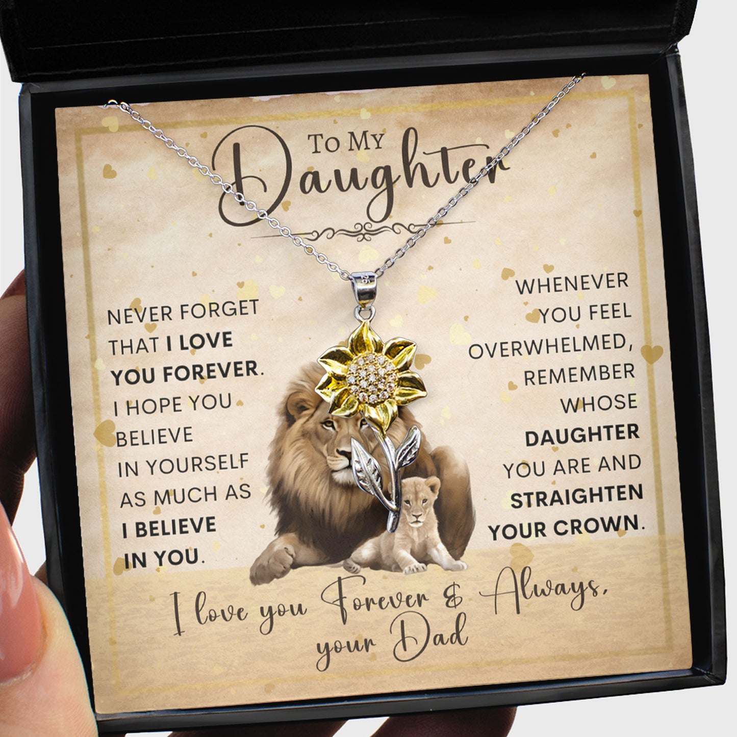 Sunflower Pendant Necklace