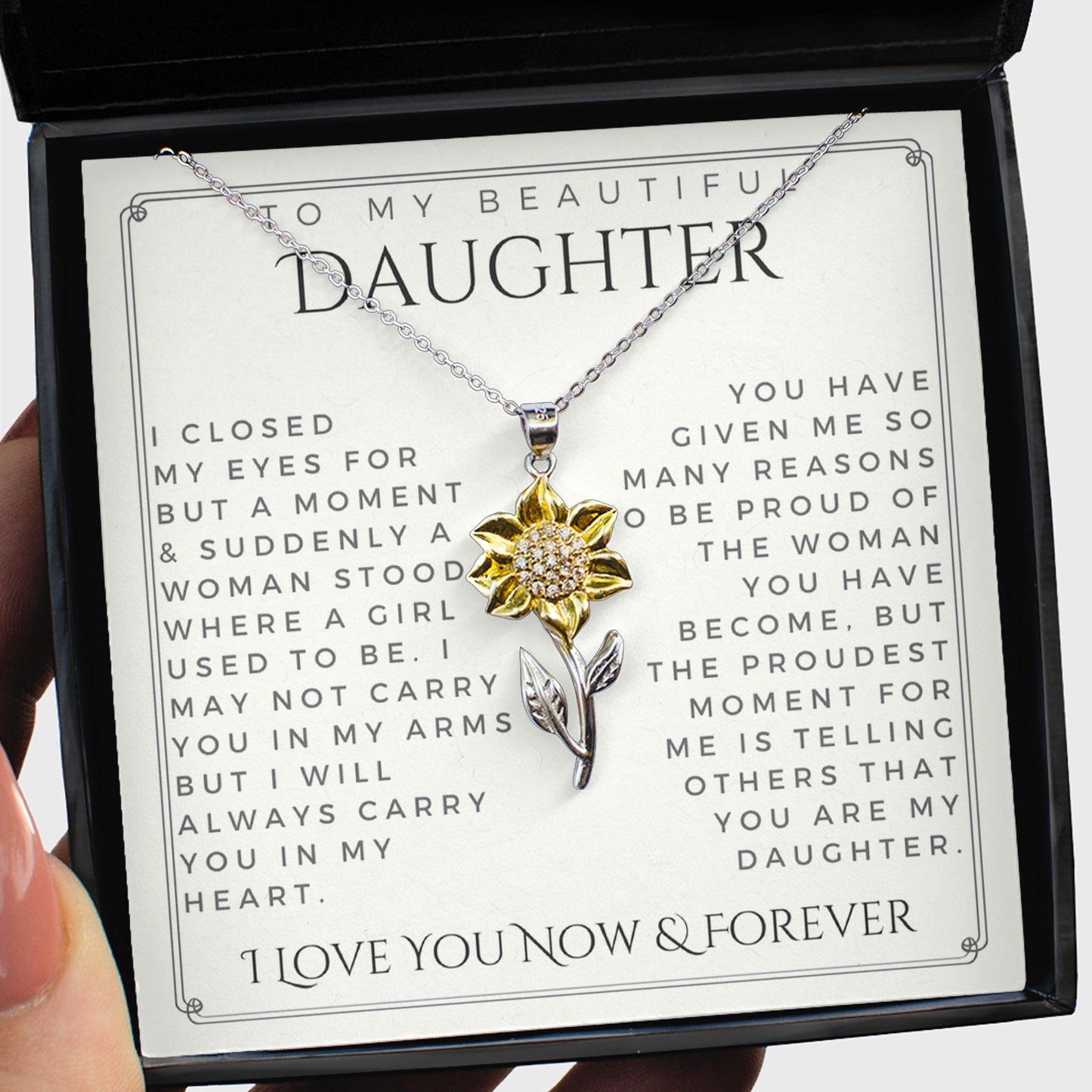 Sunflower Pendant Necklace