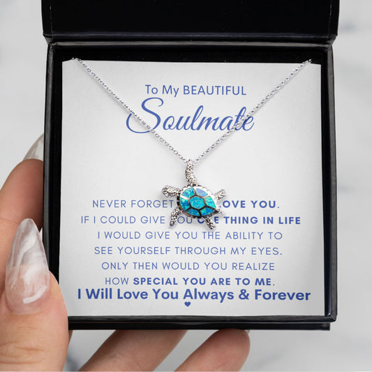 Opal Turtle Necklace