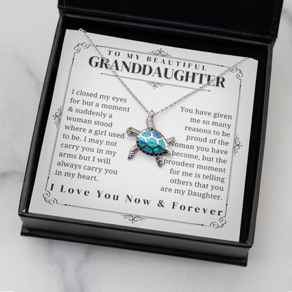 Opal Turtle Necklace