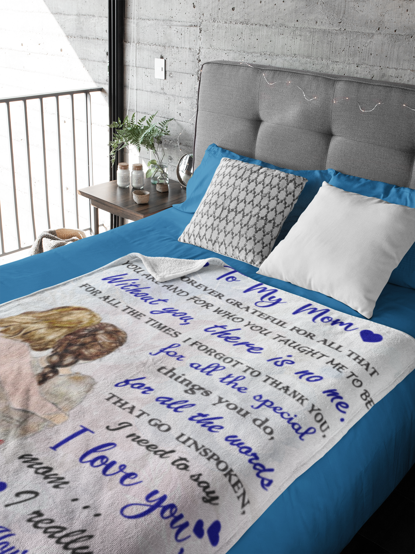 TO MY MOM Cozy Plush Fleece Blanket - 50x60