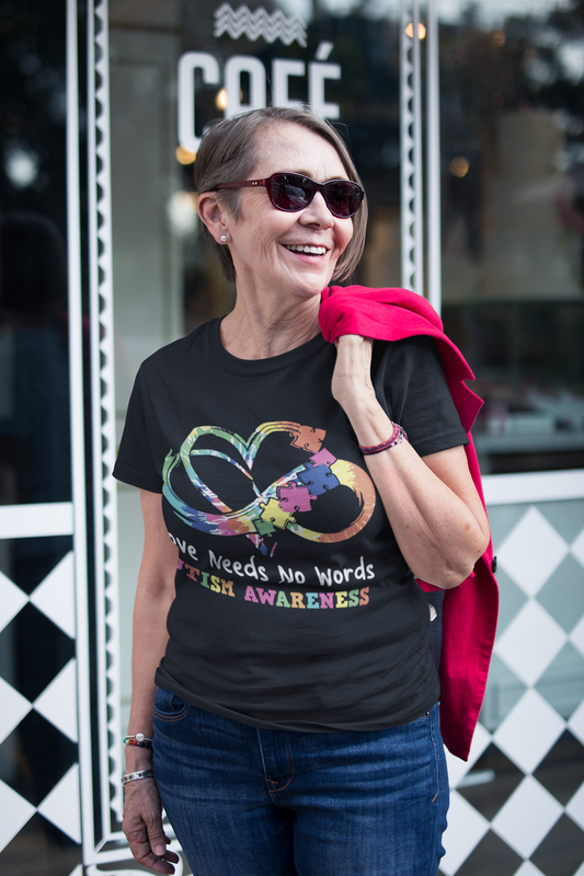 Love Needs No Words Autism T-Shirt