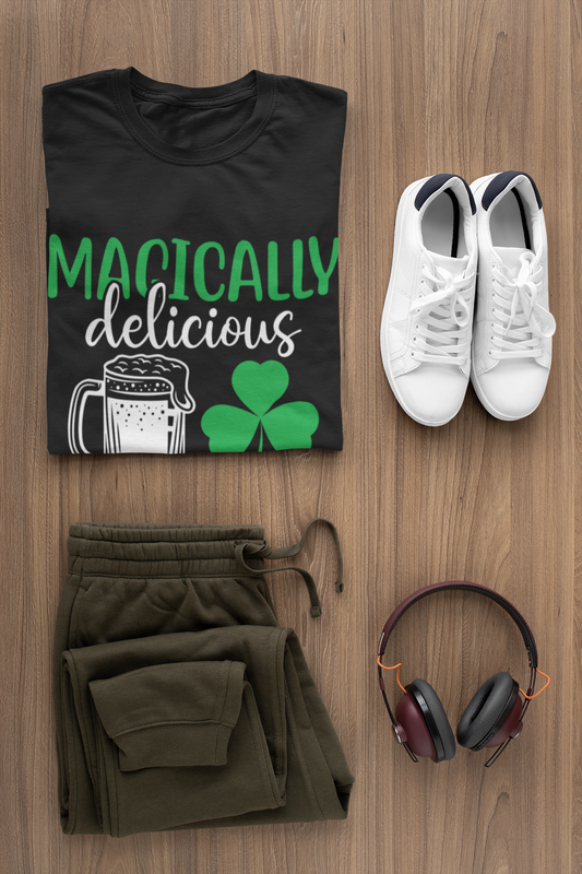 Mangically Delicious T-Shirt | Shamrock Sweatshirt, Four Leaf Clover, St Patrick Day Shirt, St Paddy's Day Shirt