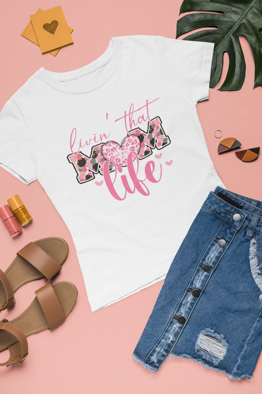 Living that Mom Life T-Shirt | Mother's Day Gifts, Wedding Gift For Mom, Mom birthday gift