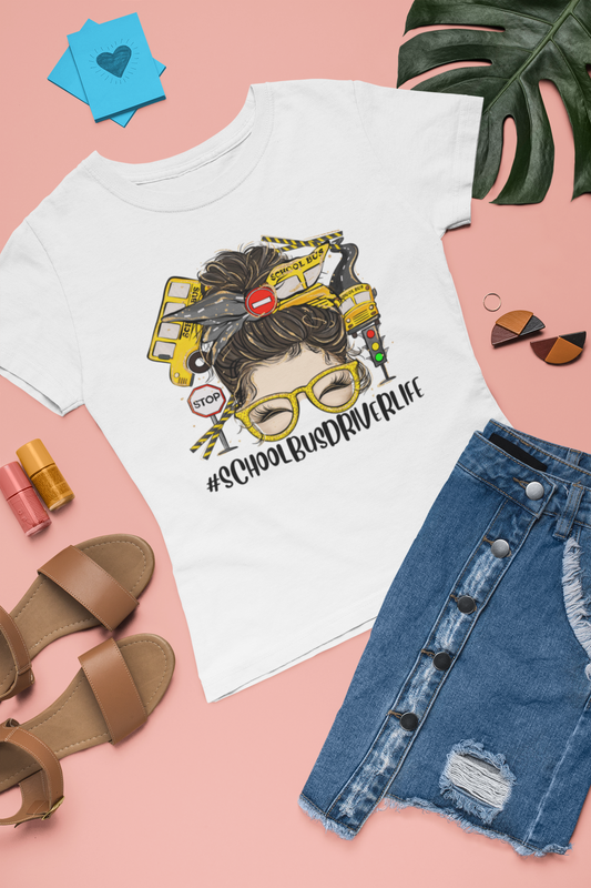 SCHOOL BUS DRIVE LIFE T-SHIRT | School Bus Driver, Gift For Bus Driver, Bus Driver T Shirt